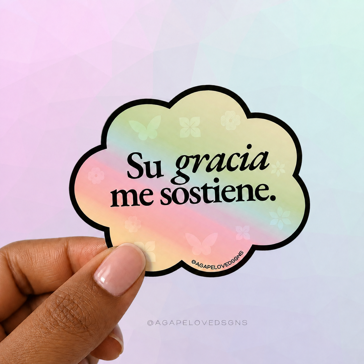 Su gracia me sostiene Sticker